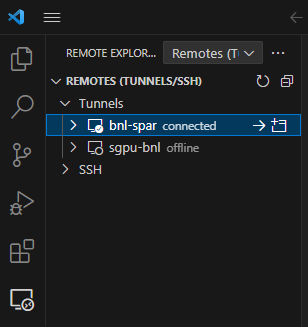 screenshot of BNL Jupyter Launcher